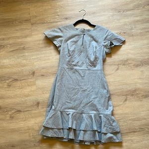 Size 2 petite Banana Republic gray dress
